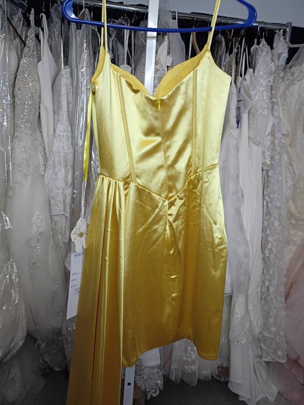 Portia & Scarlett PS23103 Hot Yellow Dress 0 - Picture 4 of 6